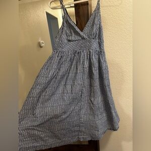Gap cotton striped dress size medium
